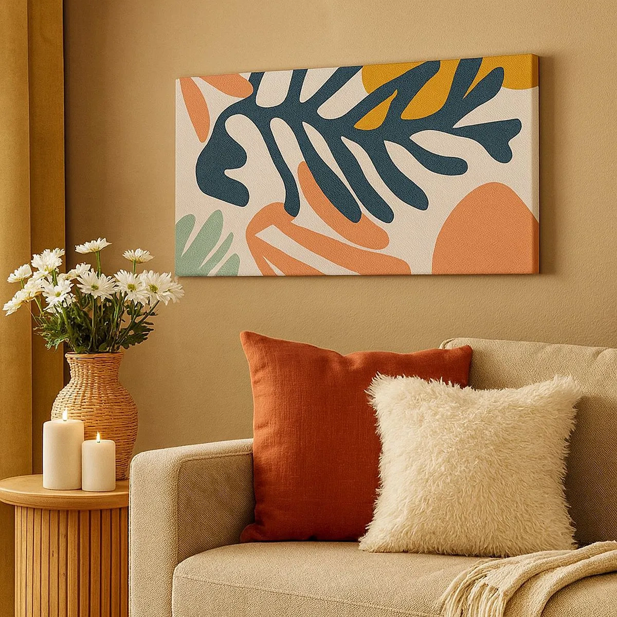 Impression sur toile - Image sur toile - Mers de corail - 100x40 cm