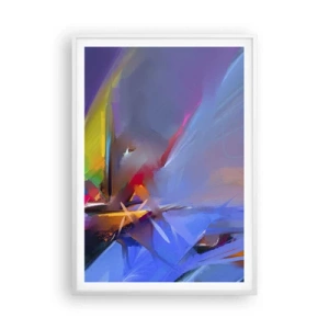 Affiche dans un cadre blanc - Poster - Hélices comme un oiseau - 70x100 cm