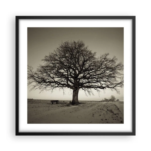 Affiche dans un cadre noir - Poster - D'ici à l'éternité - 50x50 cm