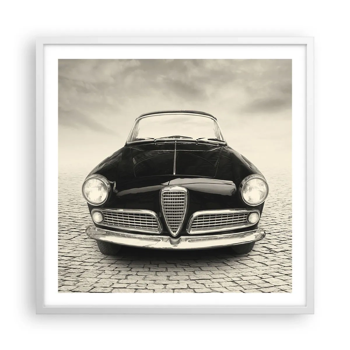 Affiche dans un cadre blanc - Poster - Et alors! Tu ne m'aime pas? - 60x60 cm