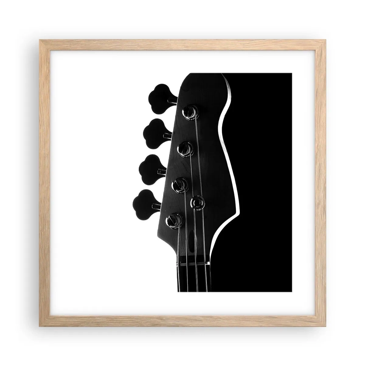 Affiche dans un chêne clair - Poster - Silence de roche - 40x40 cm