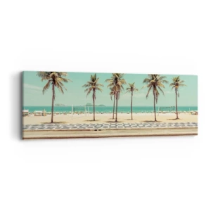 Impression sur toile - Image sur toile - Gardien de plage - 90x30 cm