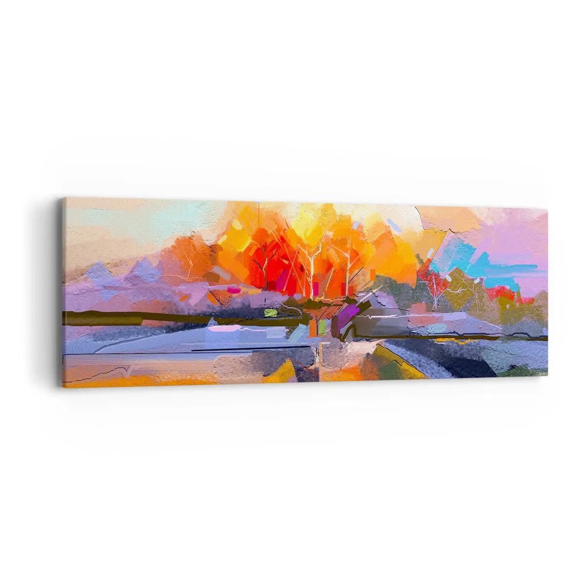 Impression sur toile - Image sur toile - L'automne est arrivé - 90x30 cm