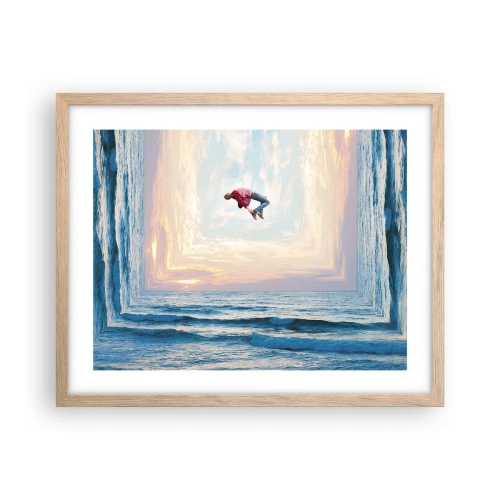 Affiche dans un chêne clair - Poster - Vers une autre dimension - 50x40 cm