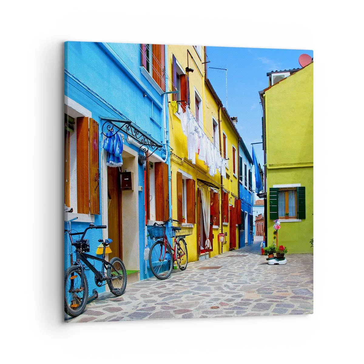 Impression sur toile - Image sur toile - Pastel, douce ruelle - 50x50 cm