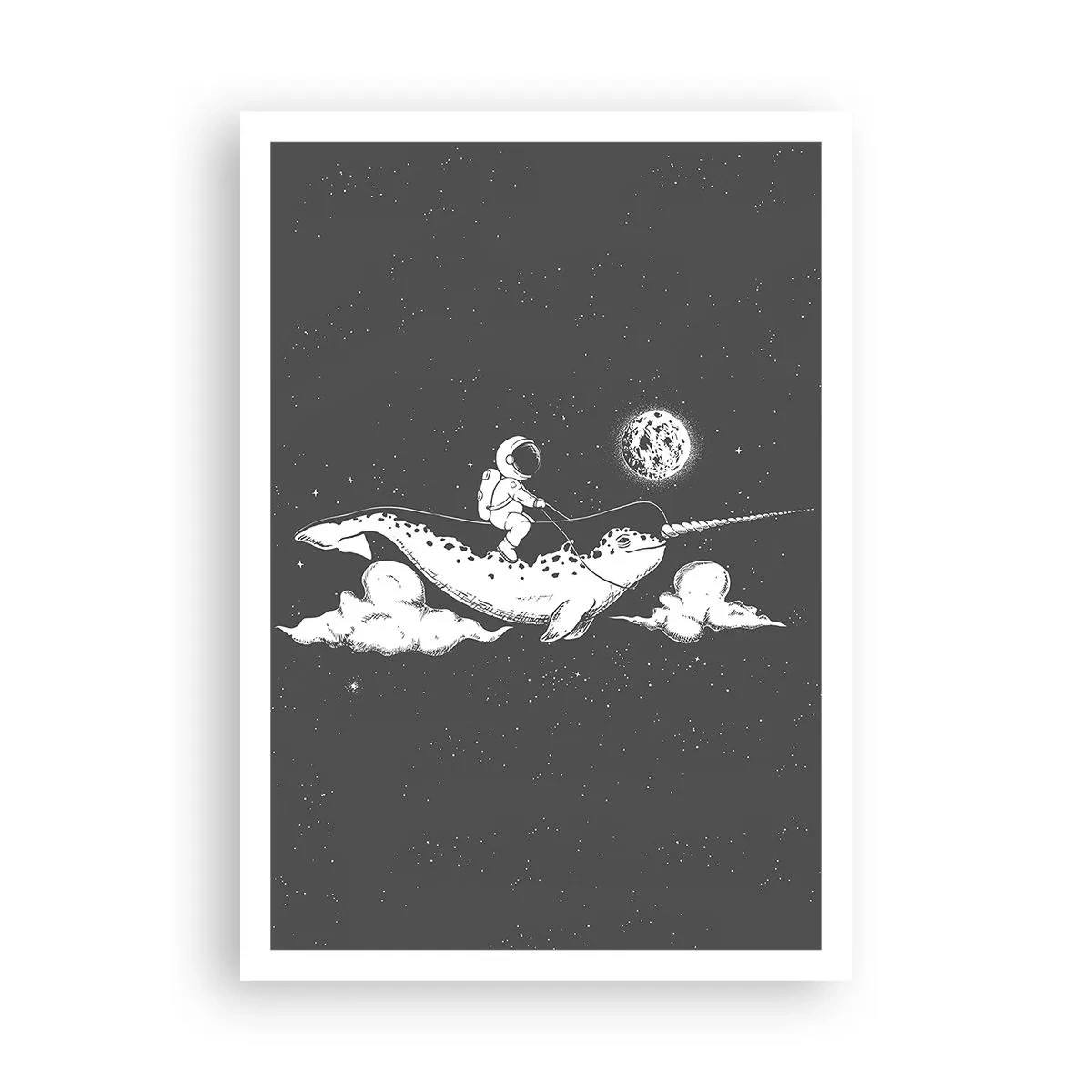 Affiche - Poster - Cavalier de l'espace - 70x100 cm