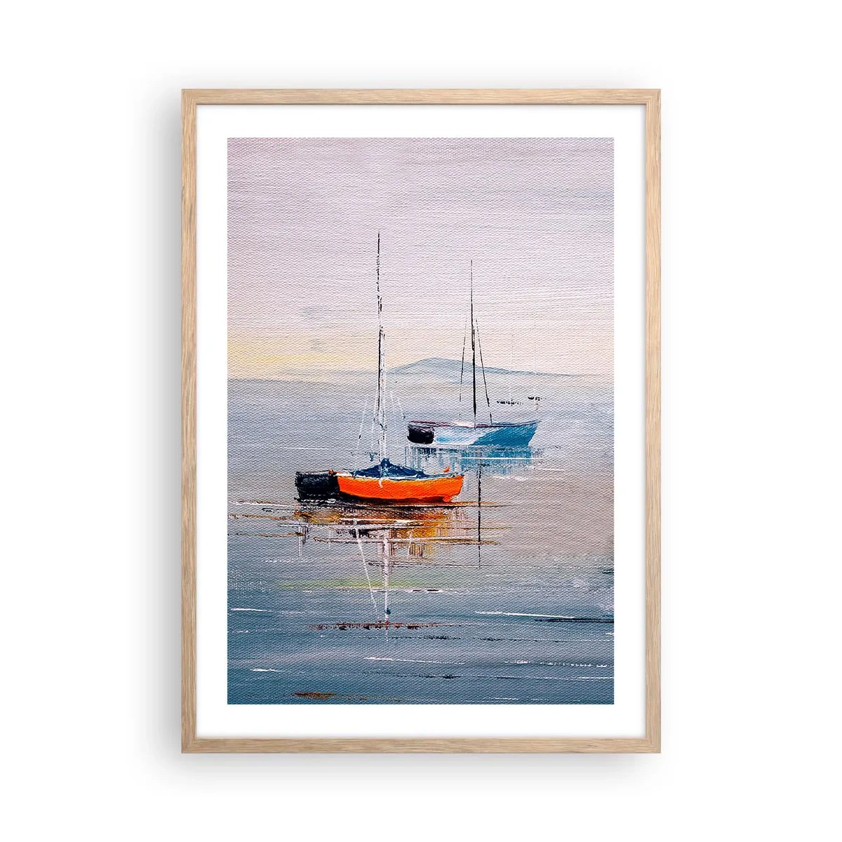 Affiche dans un chêne clair - Poster - Un repos bien mérité - 50x70 cm