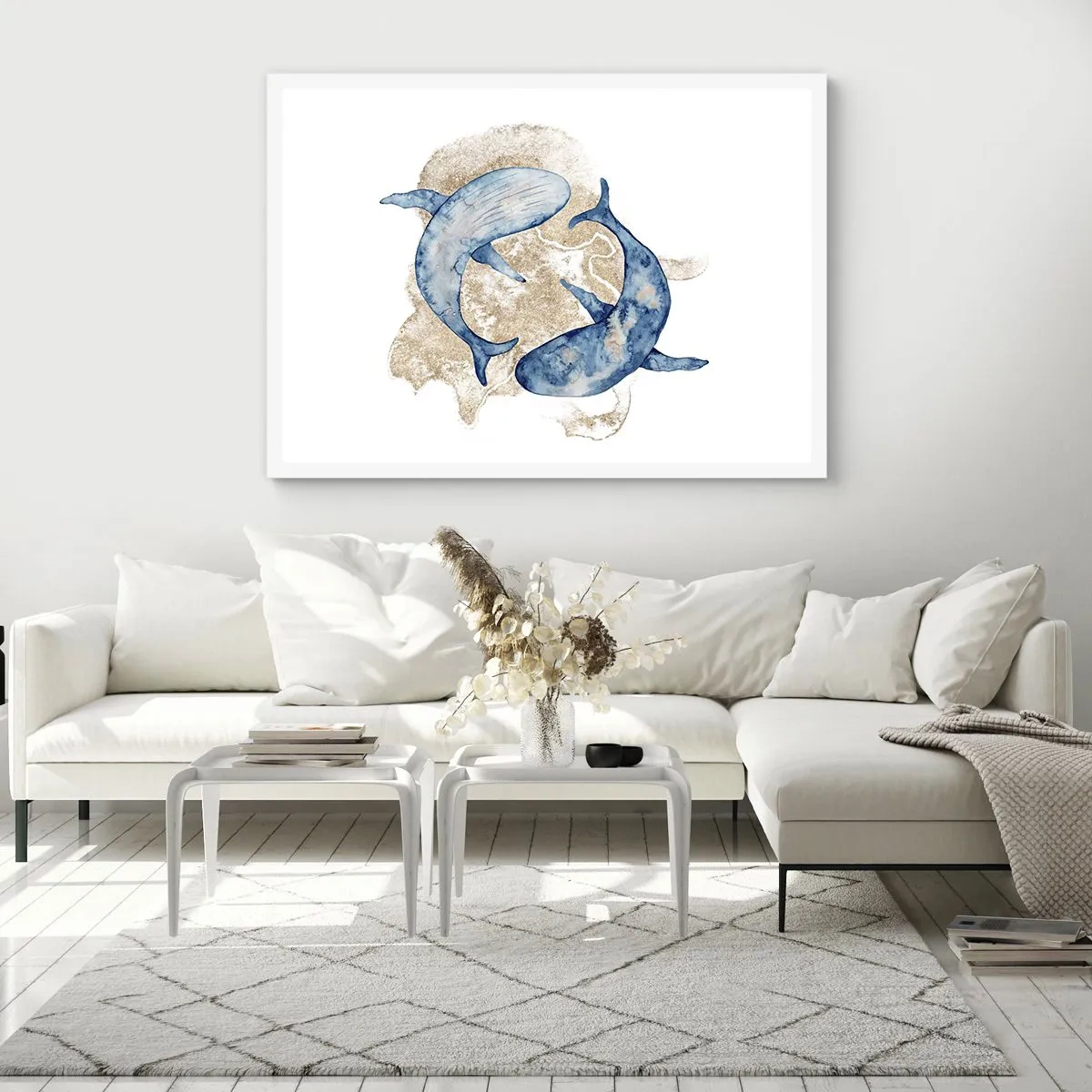 Affiche dans un cadre blanc - Poster - Amis ou amoureux? - 91x61 cm