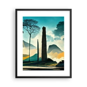 Affiche dans un cadre noir - Poster - Toujours de plus en plus haut - 40x50 cm