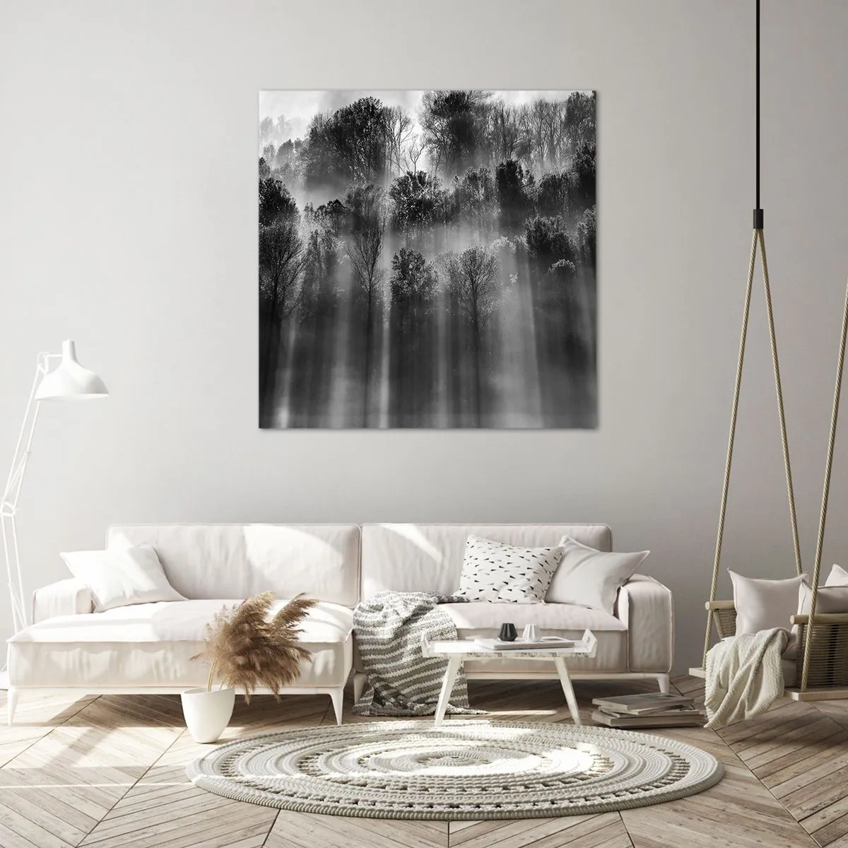 Impression sur toile - Image sur toile - Dans les flots de lumière - 50x50 cm