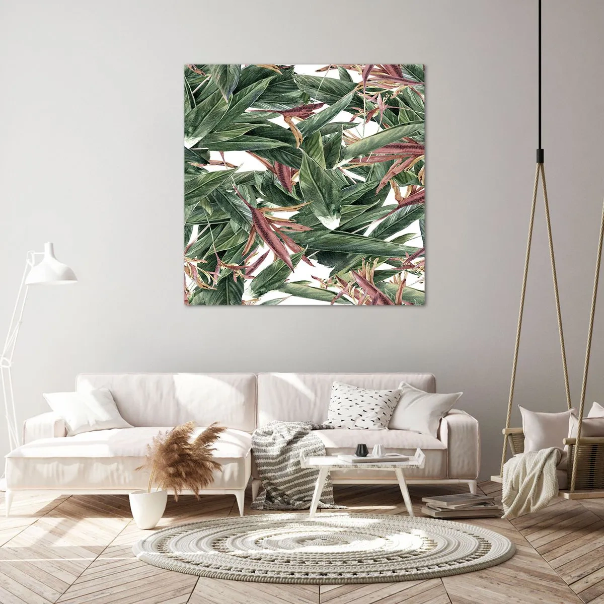 Impression sur toile - Image sur toile - Arbuste émeraude-lilas - 50x50 cm