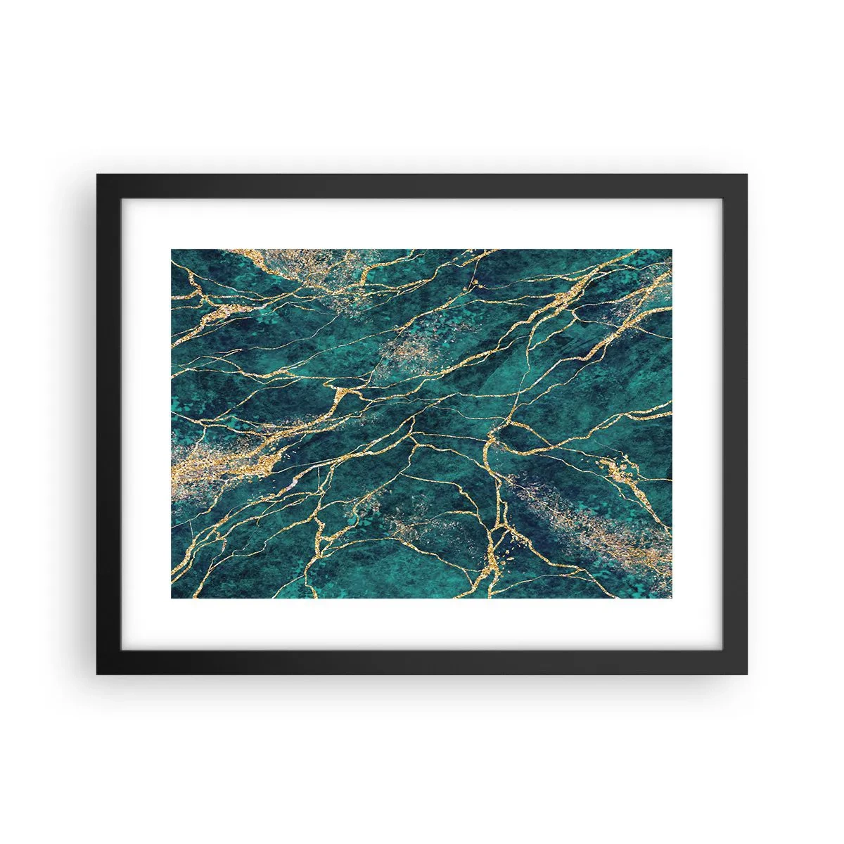 Affiche dans un cadre noir - Poster - Mine d'or - 40x30 cm