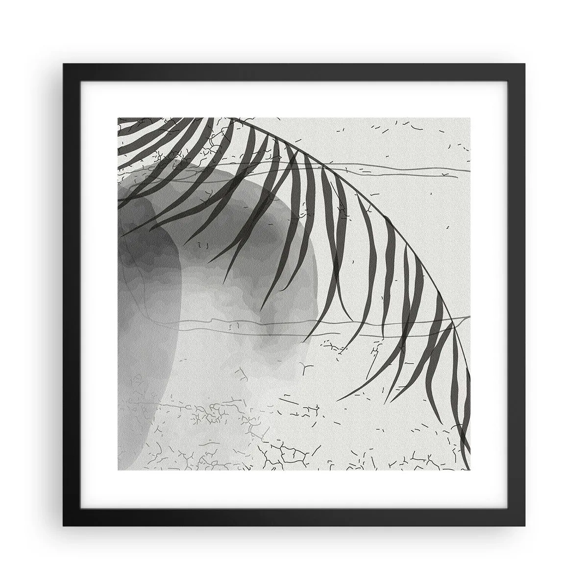 Affiche dans un cadre noir - Poster - L'exotisme subtil de la nature - 40x40 cm