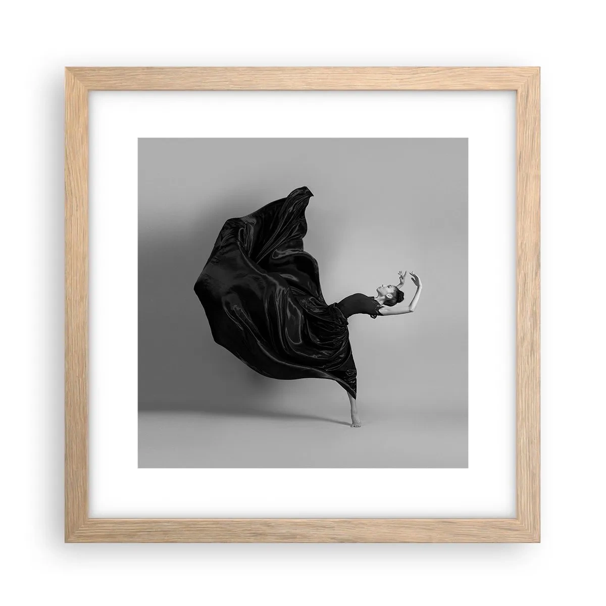 Affiche dans un chêne clair - Poster - Musique ailées - 30x30 cm