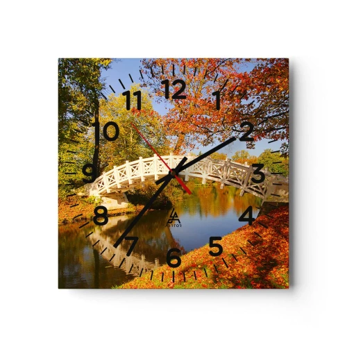 Horloge murale - Pendule murale - Sur le pont blanc des soupirs - 40x40 cm