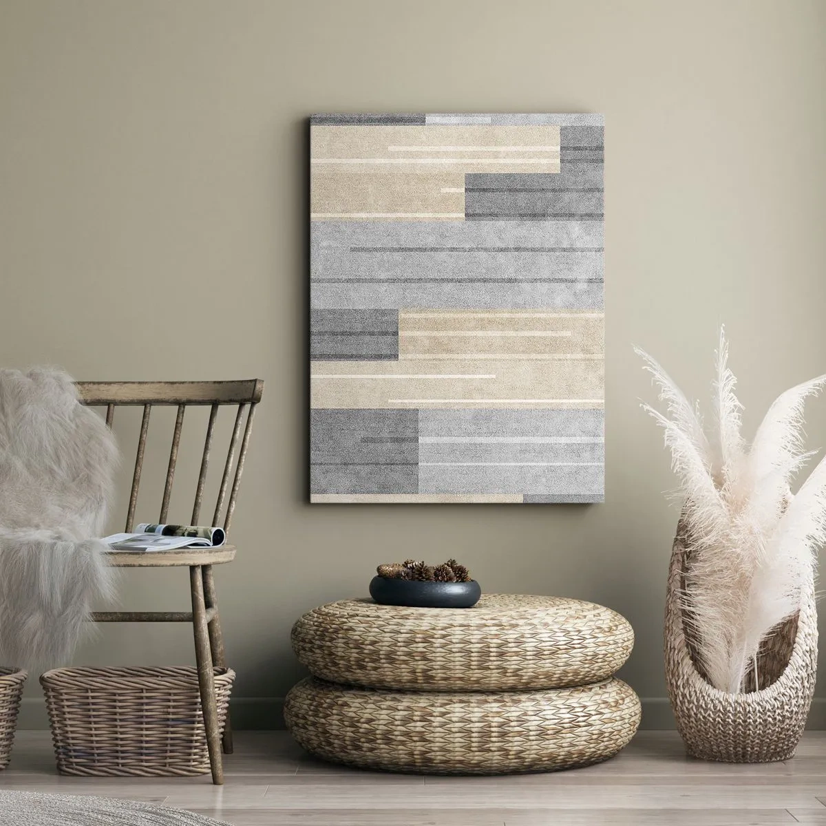 Impression sur toile - Image sur toile - Composition : se tenir droit - 55x100 cm