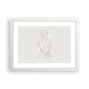 Affiche dans un cadre blanc - Poster - Comme un instrument sensible - 40x30 cm