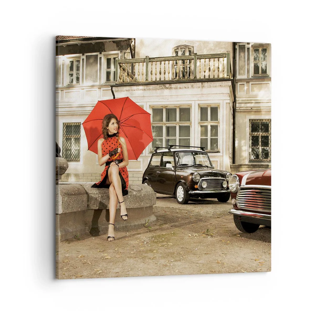 Impression sur toile - Image sur toile - Un mini-voyage sentimental - 50x50 cm