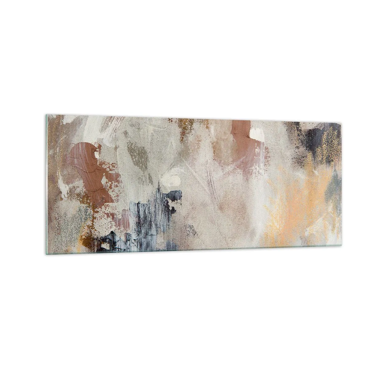 Impression sur verre - Image sur verre - Abstraction brumeuse - 100x40 cm