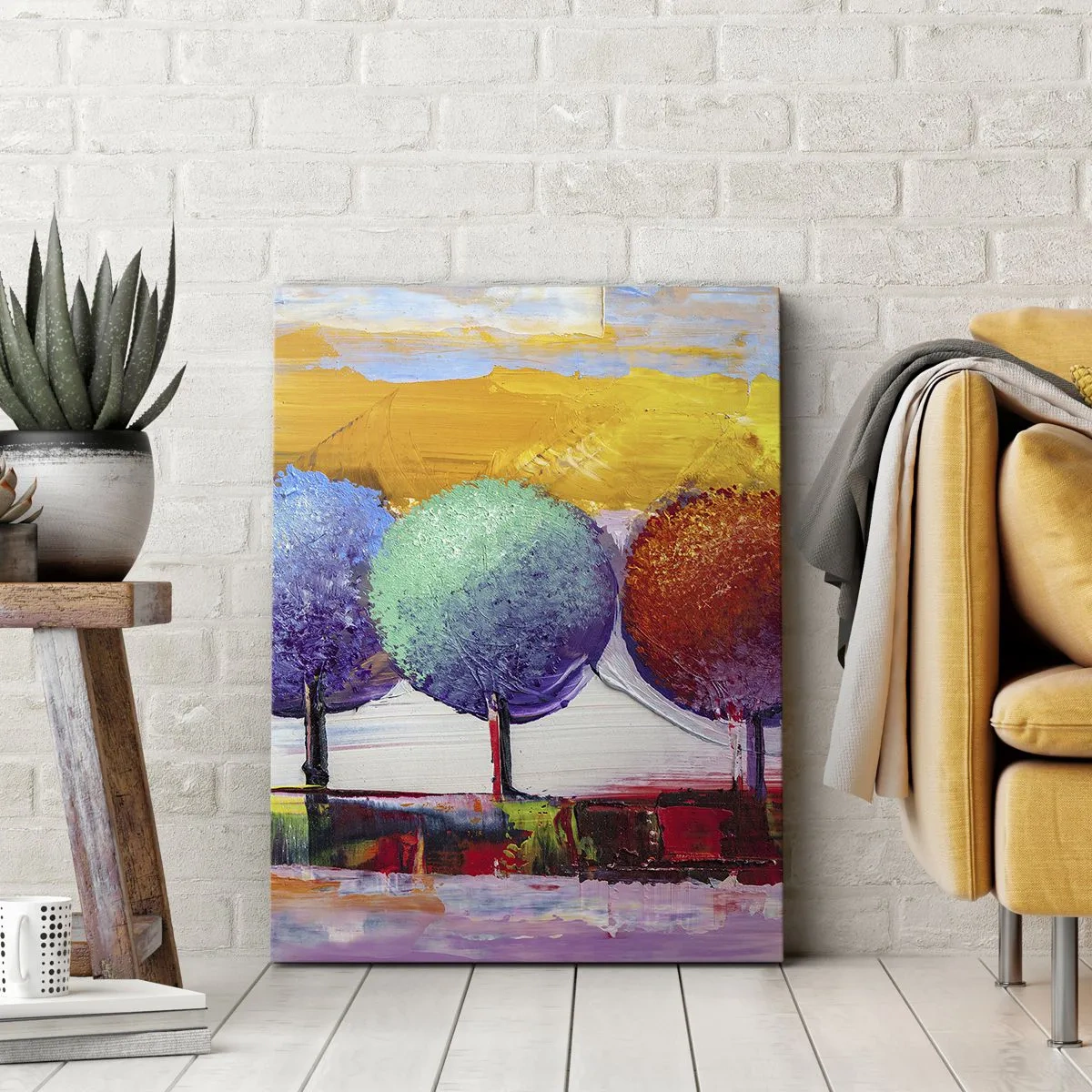 Impression sur toile - Image sur toile - Art jusqu'à trois - 45x80 cm