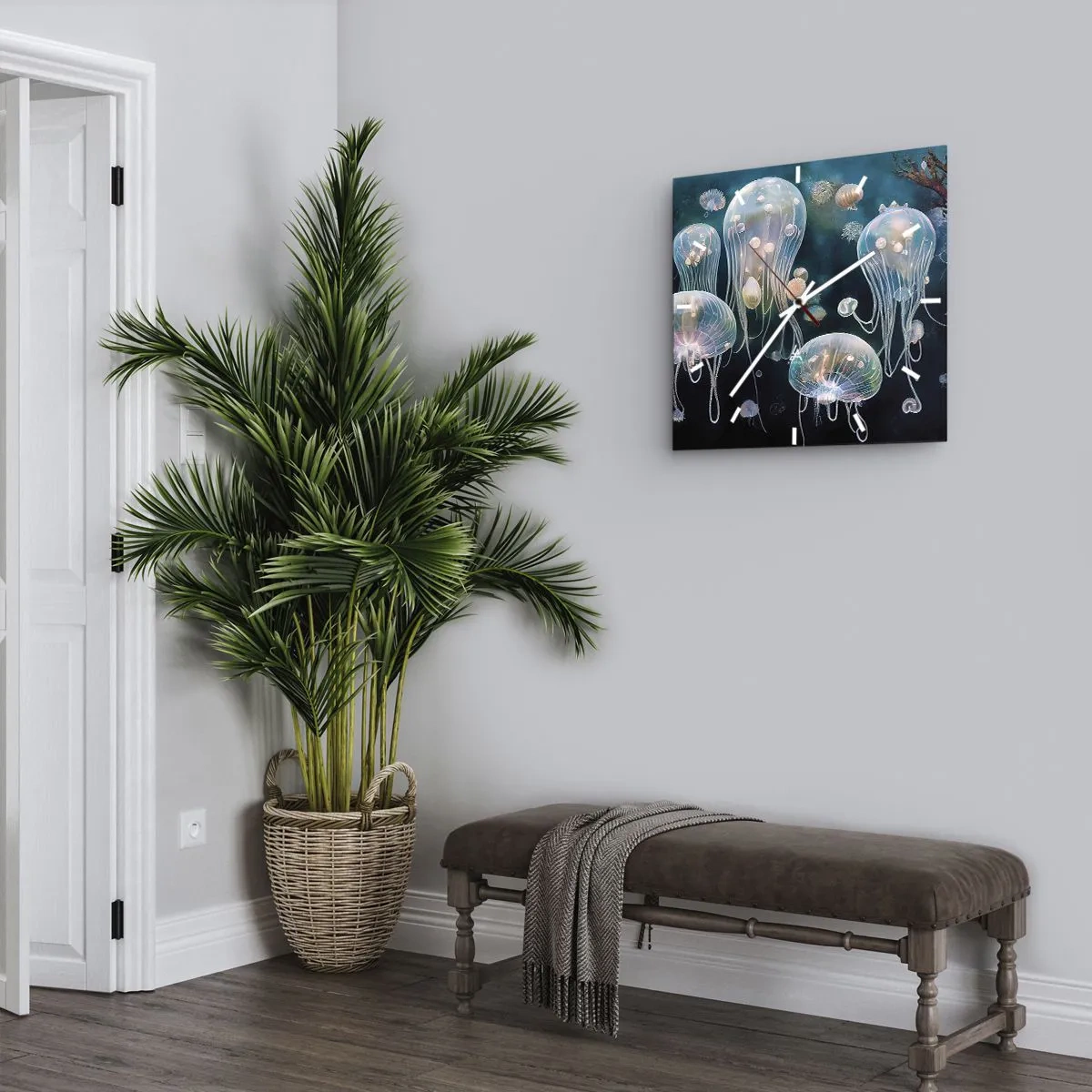 Horloge murale - Pendule murale - Ballon sous-marin - 30x30 cm