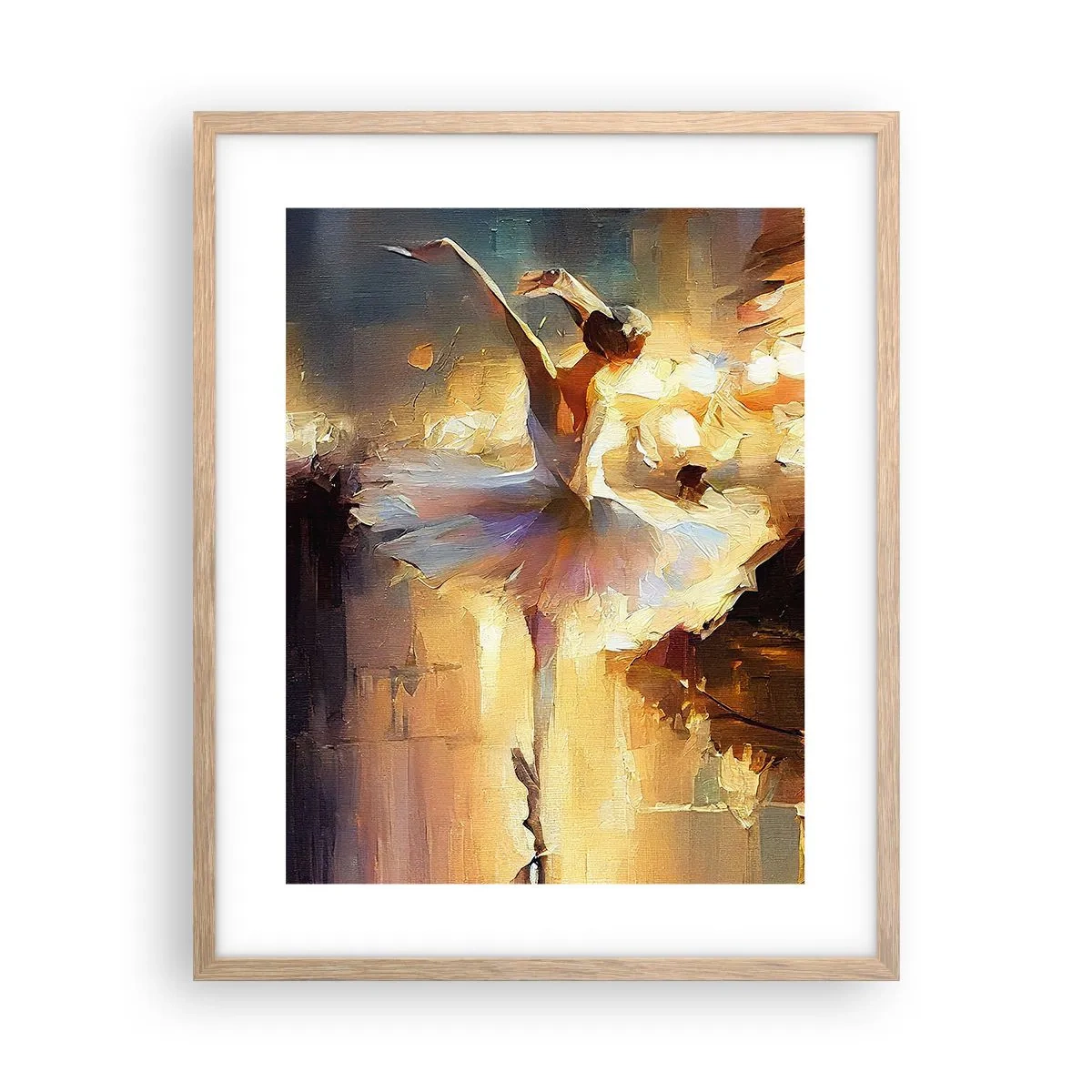 Affiche dans un chêne clair - Poster - Miracle dans la rue - 40x50 cm