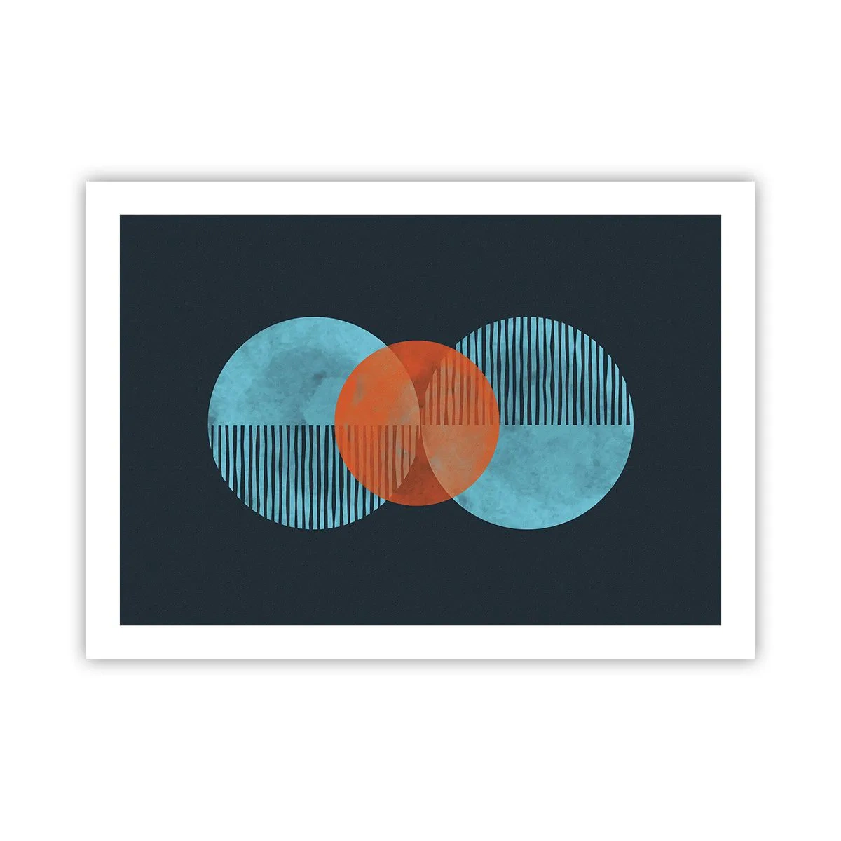 Affiche - Poster - Composition symétrique - 70x50 cm