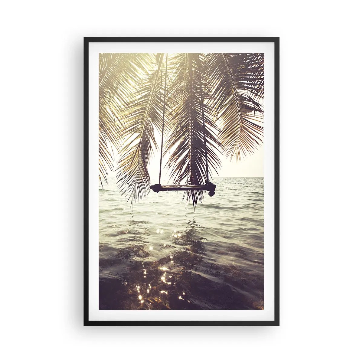 Affiche dans un cadre noir - Poster - Vous pouvez vous balancer dans les nuages à volonté - 61x91 cm
