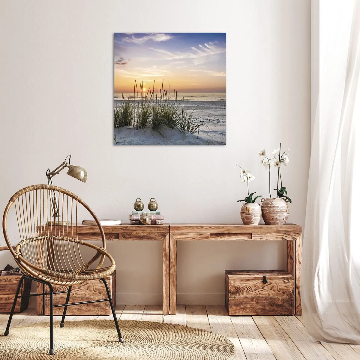 Impression sur toile - Image sur toile - Regarde, pense, ressent - 40x40 cm