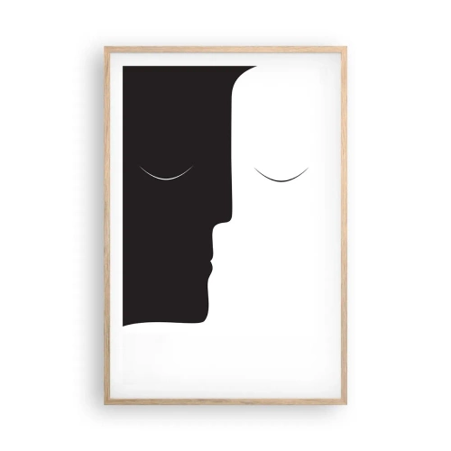 Affiche dans un chêne clair - Poster - Unité des contraires - 61x91 cm