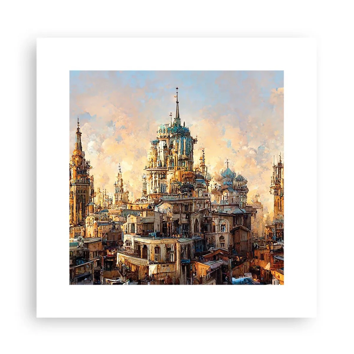 Affiche - Poster - Ville des villes - 30x30 cm