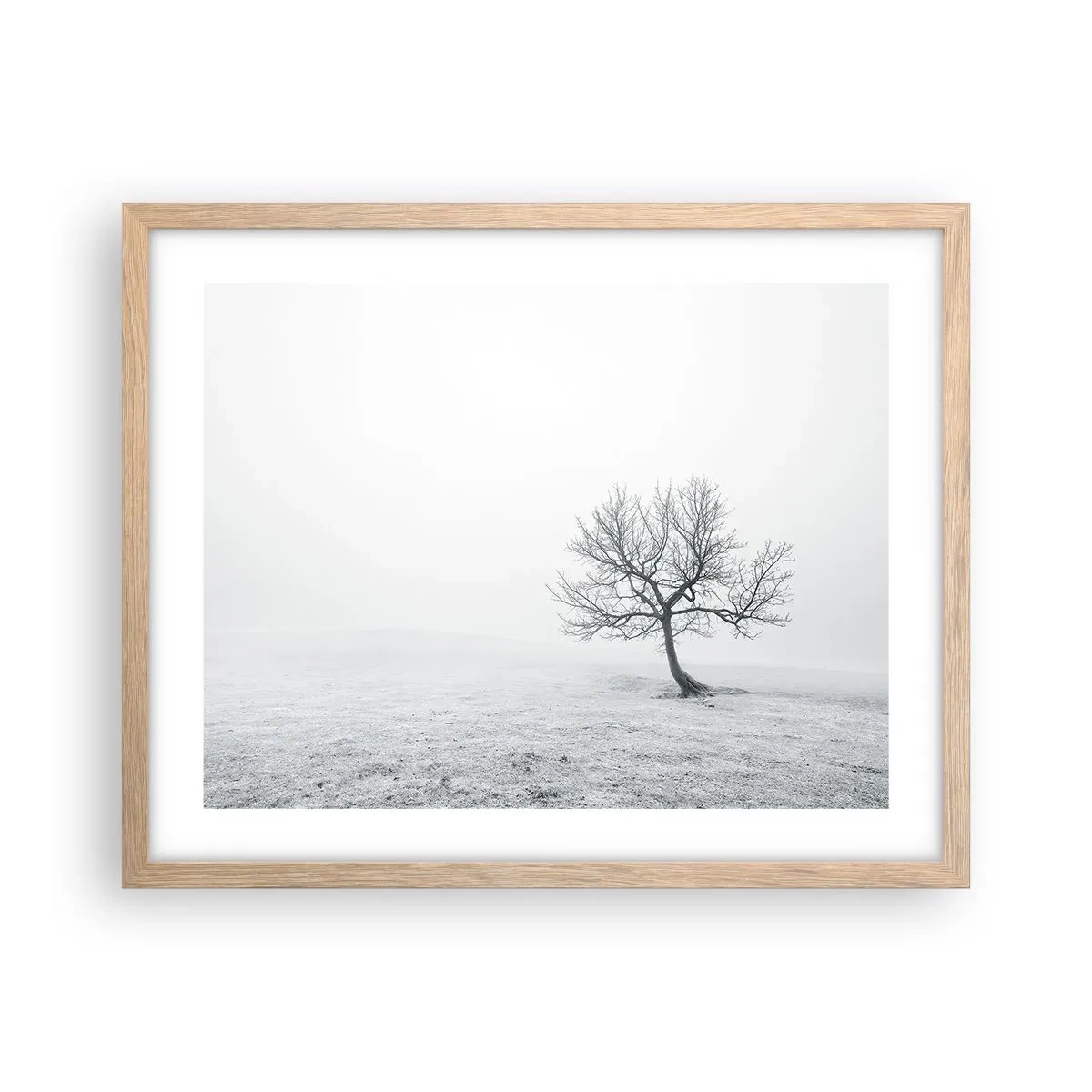 Affiche dans un chêne clair - Poster - Contre le néant - 50x40 cm