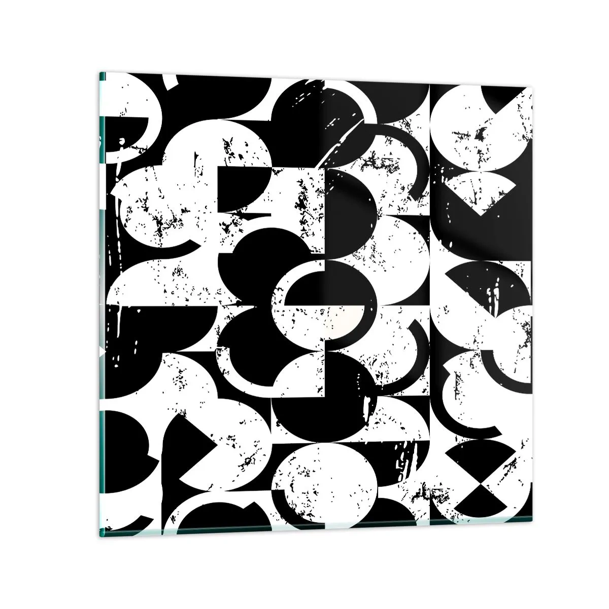 Impression sur verre - Image sur verre - Le blanc est blanc et le noir est noir - 50x50 cm