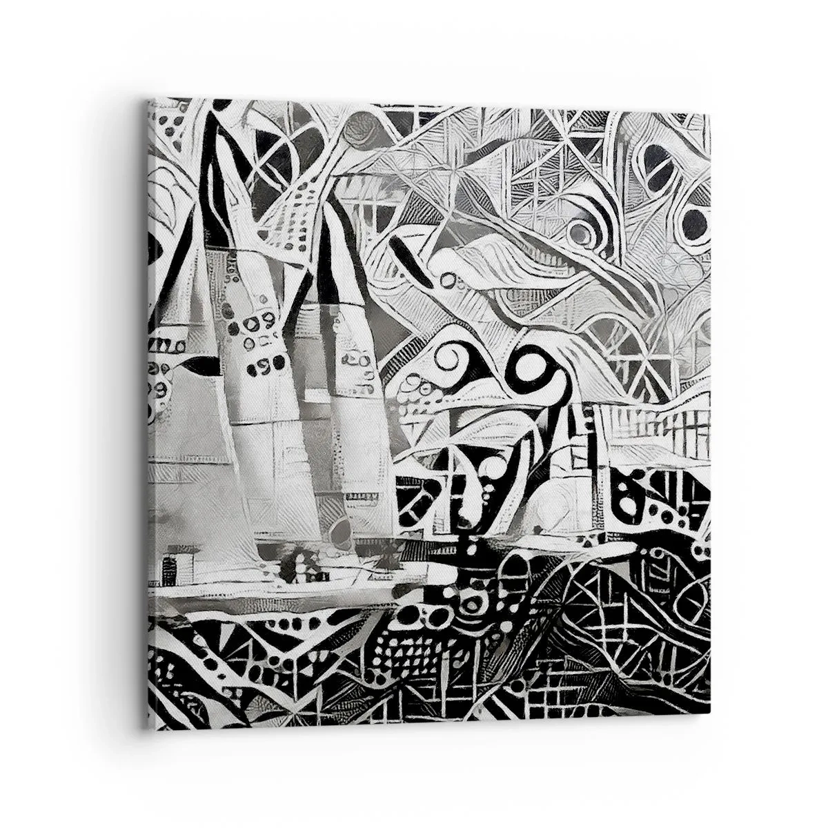 Impression sur toile - Image sur toile - Entre les vagues - 70x70 cm