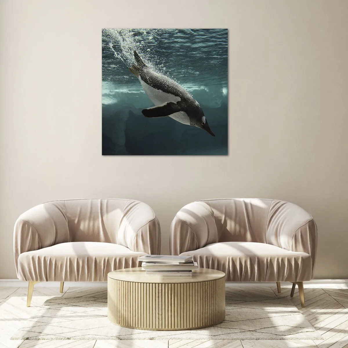 Impression sur verre - Image sur verre - Bienvenue dans mon monde - 70x70 cm