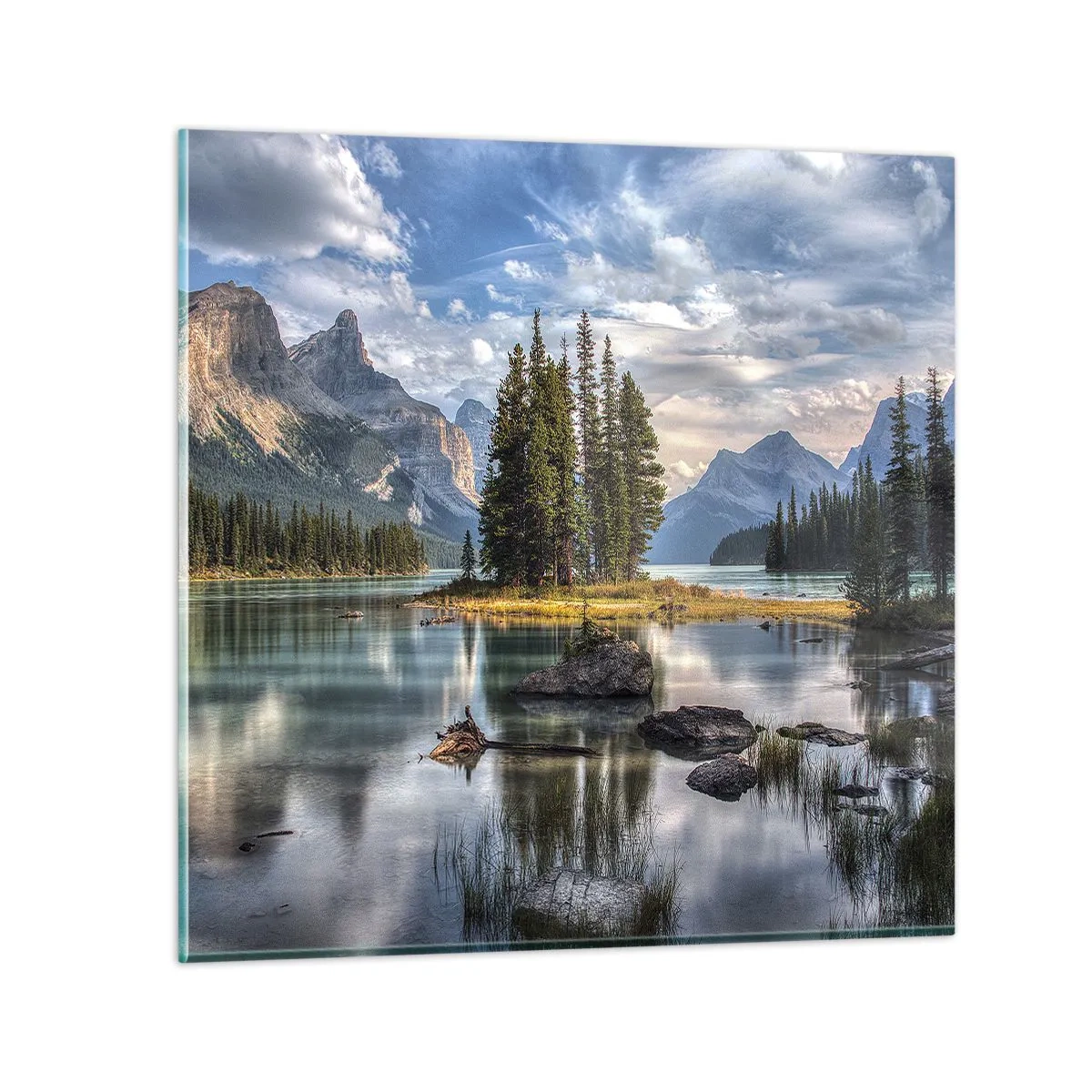 Impression sur verre - Image sur verre - Sous les grandes eaux claires - 70x70 cm