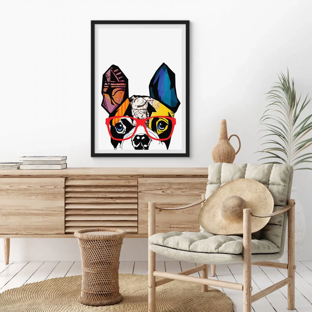 Affiche dans un cadre noir - Poster - Intellectuel - 70x100 cm