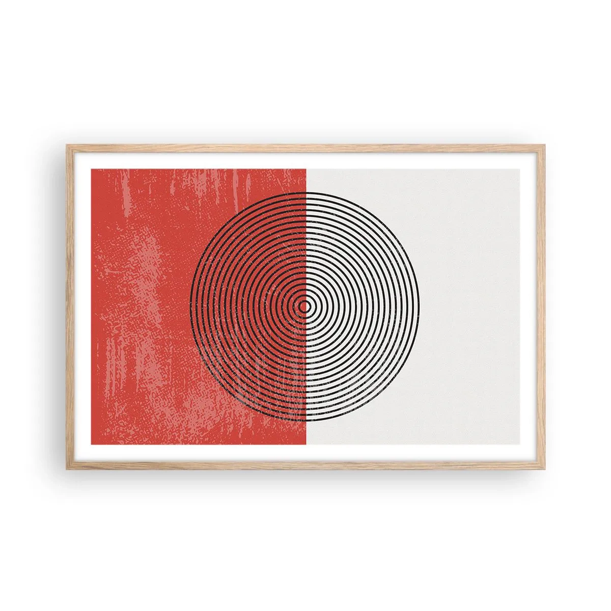 Affiche dans un chêne clair - Poster - Dans le mille - 91x61 cm