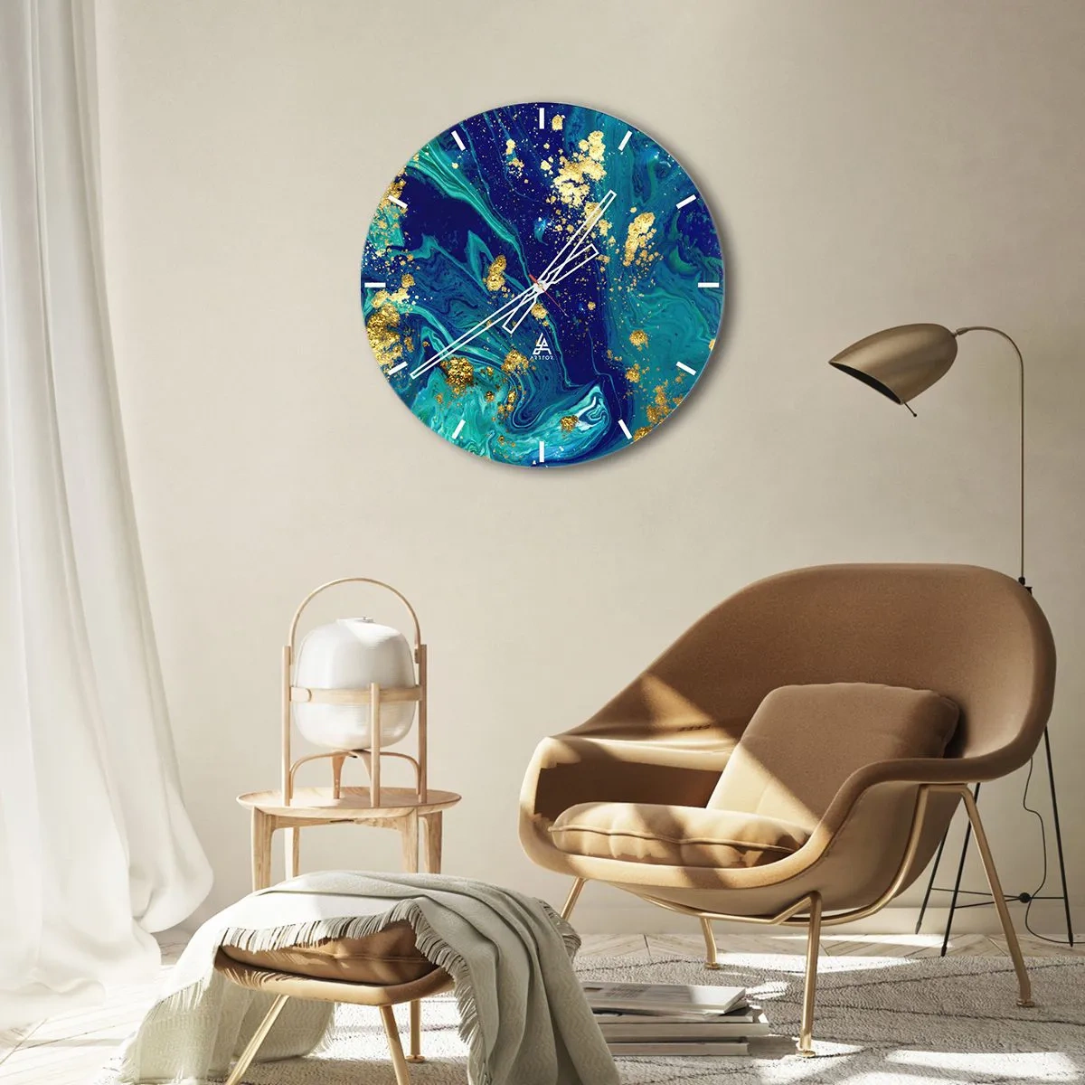 Horloge murale - Pendule murale - Les pétales du soleil - 40x40 cm