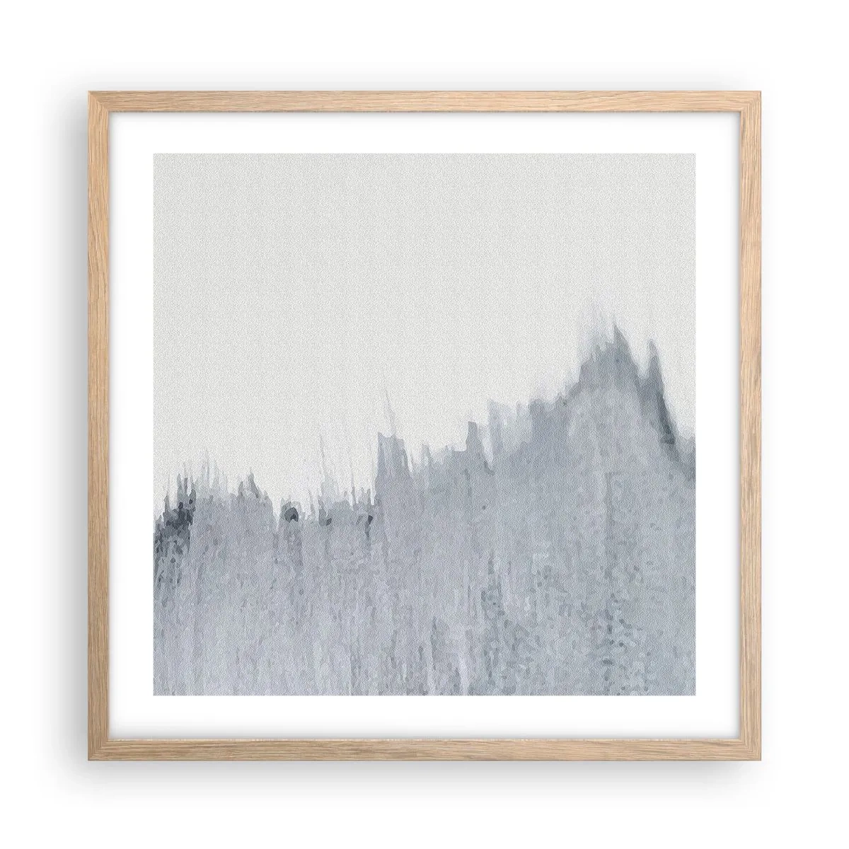 Affiche dans un chêne clair - Poster - Une esquisse mystérieuse - 50x50 cm