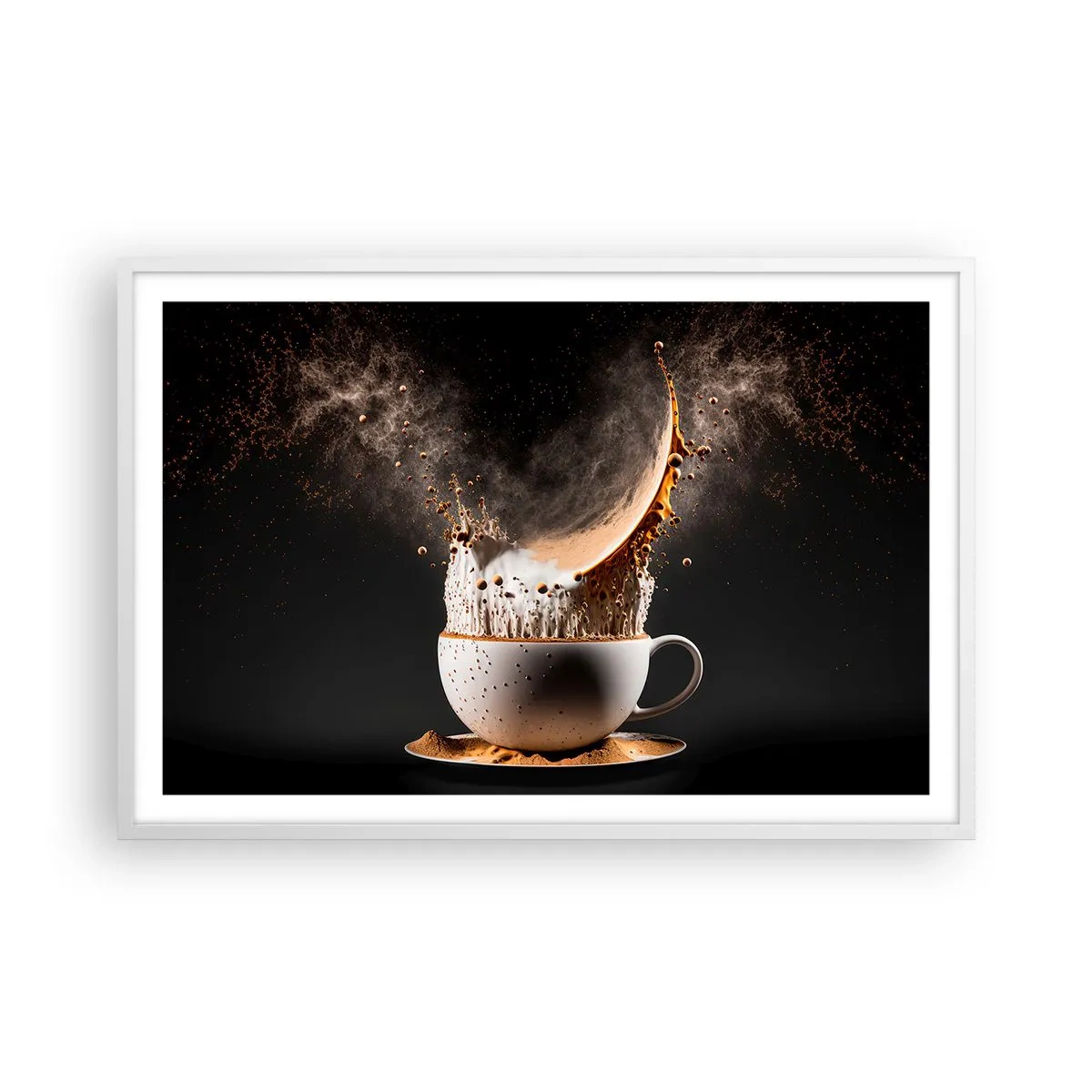 Affiche dans un cadre blanc - Poster - Une explosion de saveur - 91x61 cm