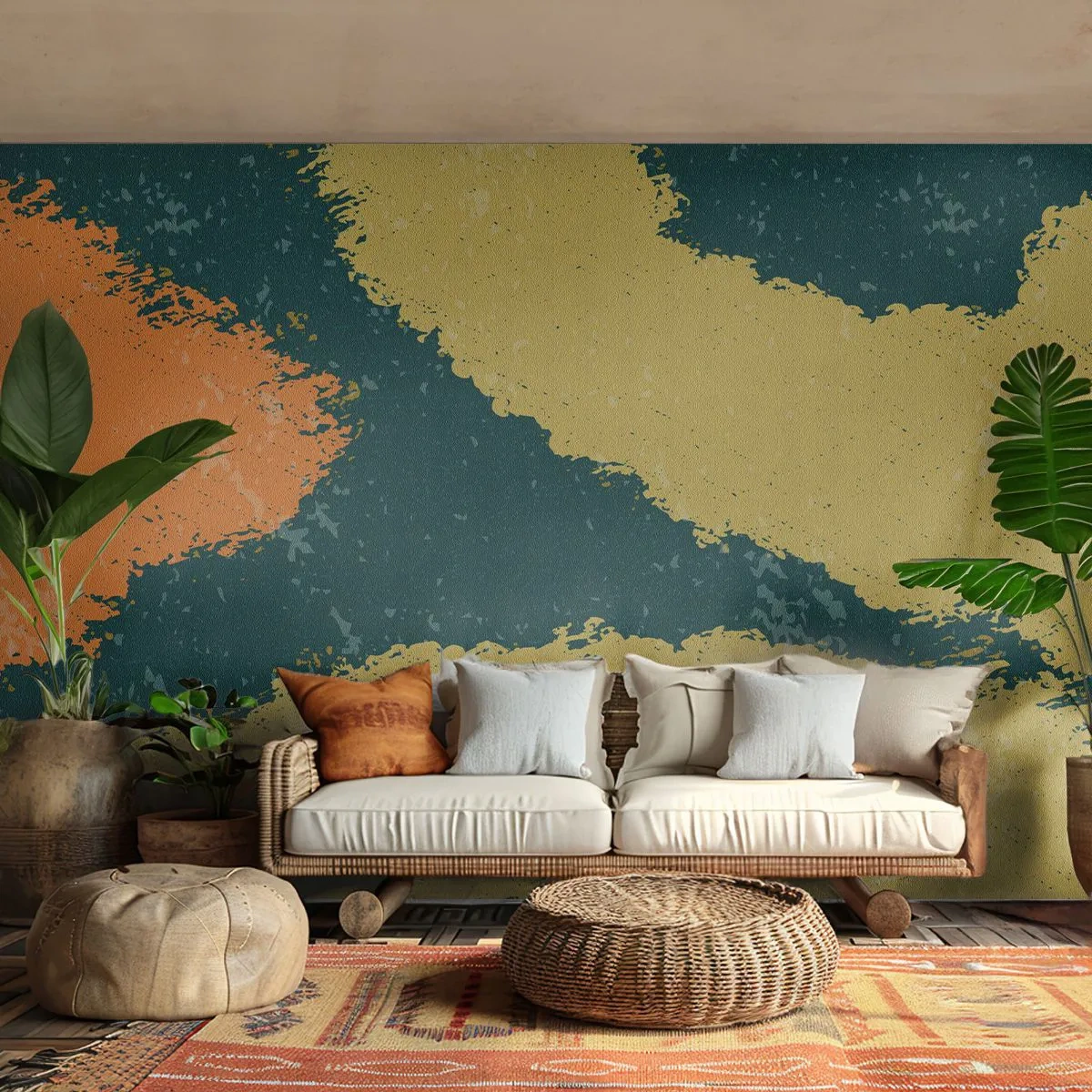 Papier Peint Photo Premium Sand - Abstraction – mouvement lent - Abstraction, Morceau, Vieilli - 200x140 cm