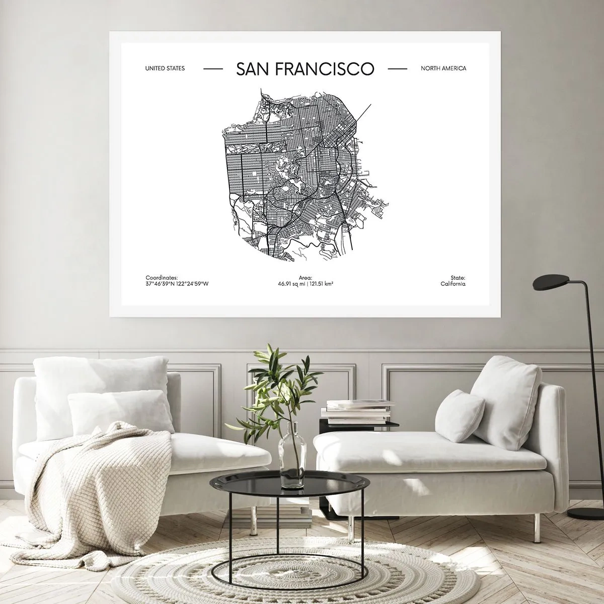 Affiche - Poster - Anatomie de San Fransisco - 91x61 cm