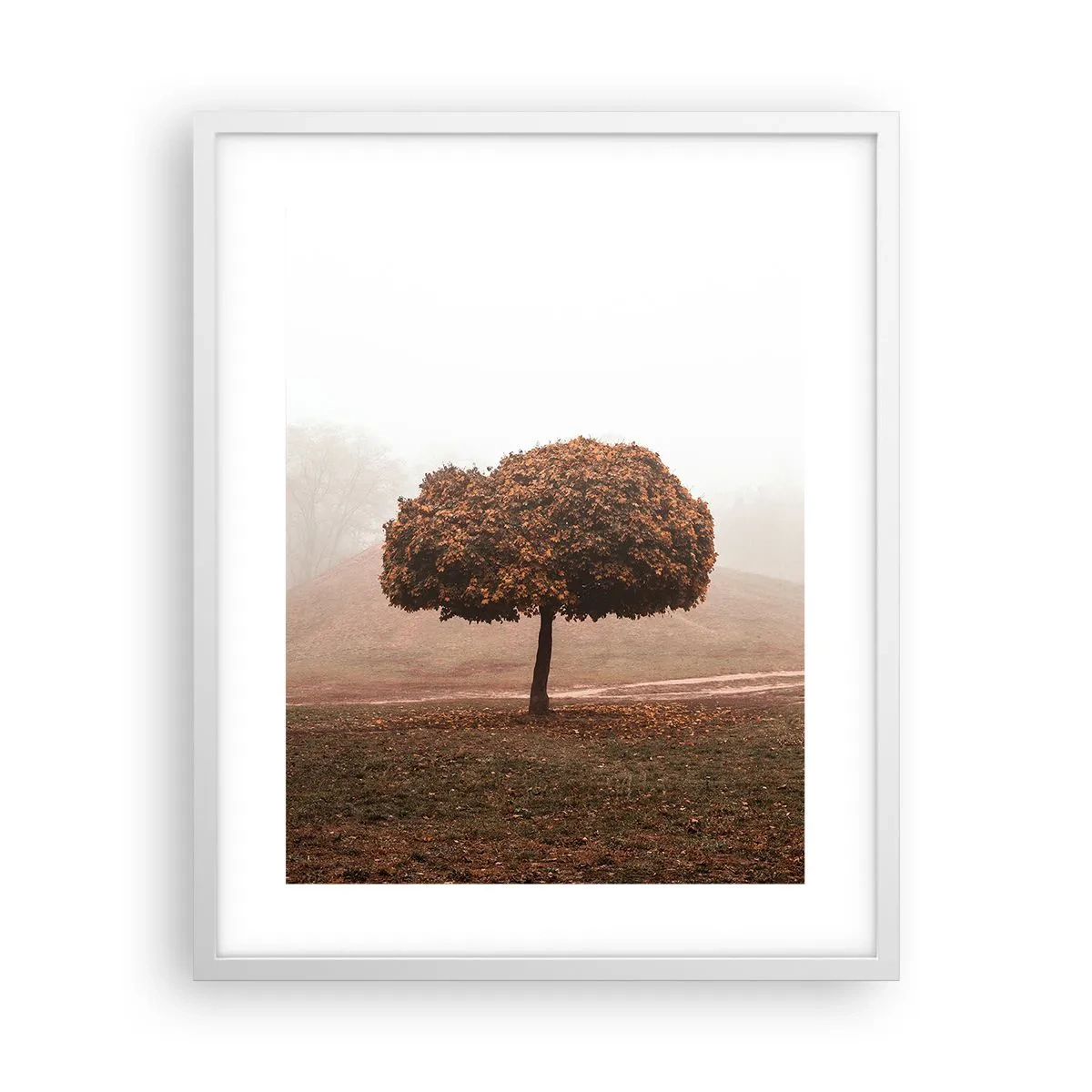 Affiche dans un cadre blanc - Poster - Après un été chargé - 40x50 cm