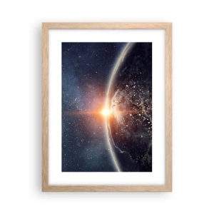 Affiche dans un chêne clair - Poster - Dans une nouvelle perspective - 30x40 cm