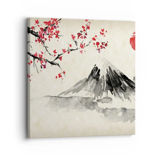Impression sur toile - Image sur toile - Tomber amoureux du Japon - 30x30 cm