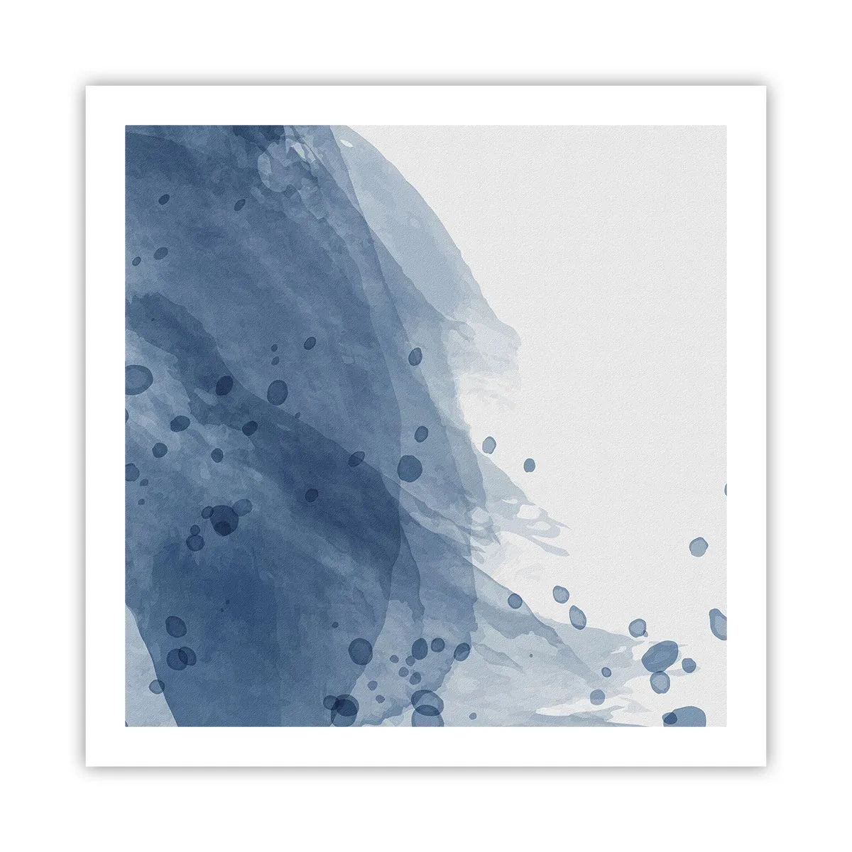 Affiche - Poster - Tulle bleu - 60x60 cm