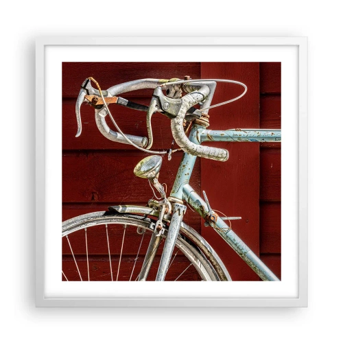 Affiche dans un cadre blanc - Poster - Construit pour la victoire - 50x50 cm