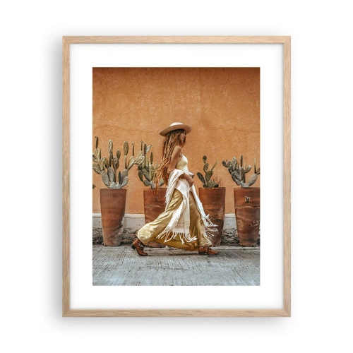 Affiche dans un chêne clair - Poster - Style hippie - 40x50 cm