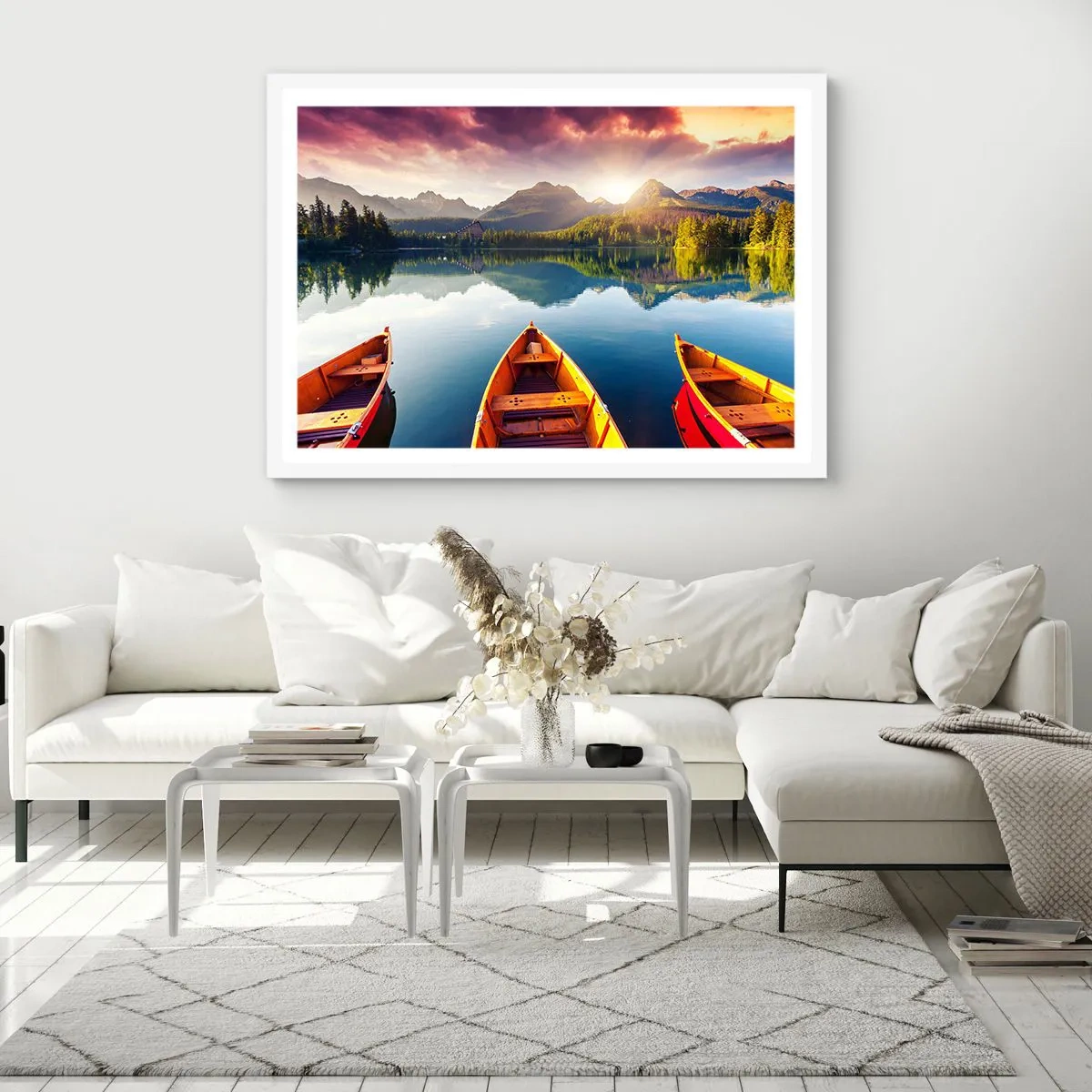 Affiche dans un cadre blanc - Poster - Rien contre nature - 40x30 cm